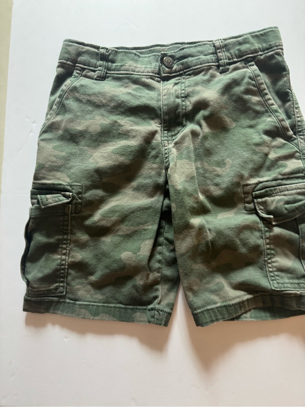 Kids Camo Cargo Shorts in Green - (Brand Unspecified)